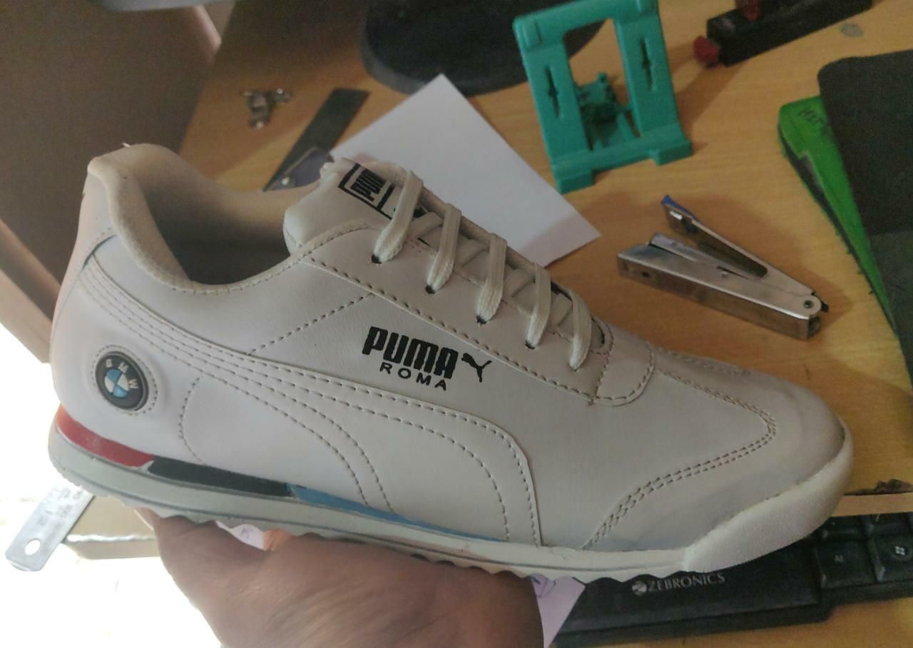 Puma Men’s White Casual Sports Shoes – Daily Wear Lace-Up Sneakers
