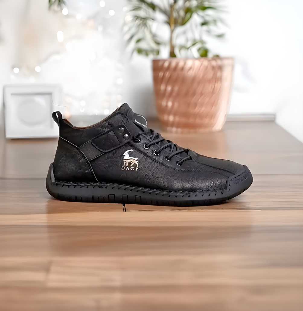 Men’s High-Top Hiking Shoes – Thickened Sole, Rugged & Comfortable Outdoor Footwear