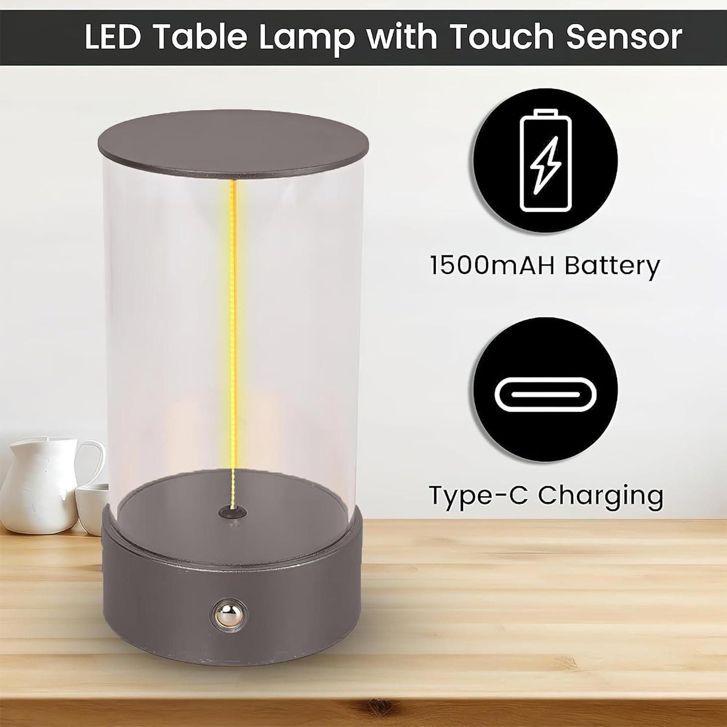 Magnetic Touch LED Night Lamp