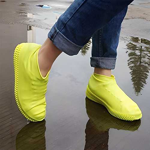 Silicone Waterproof & Anti-Skid Shoe Covers – Reusable Boot Protectors (L & XL Sizes)