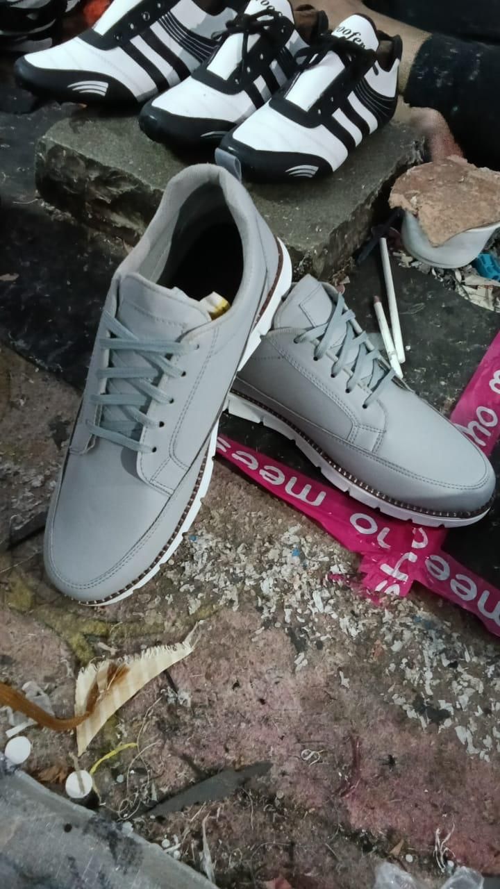 Men’s Grey Ultra-Comfy Soft Sole Sneakers – Lightweight & Stylish Casual Shoes