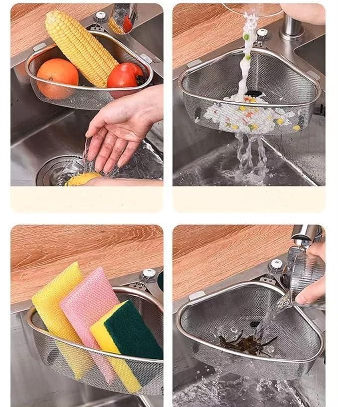 Triangle Stainless Steel Sink Drain Basket