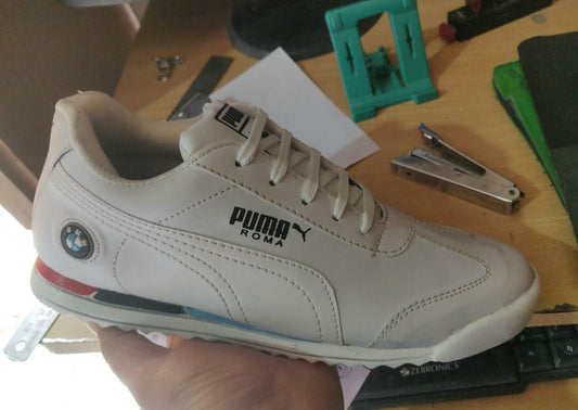 Puma Men’s White Casual Sports Shoes – Daily Wear Lace-Up Sneakers