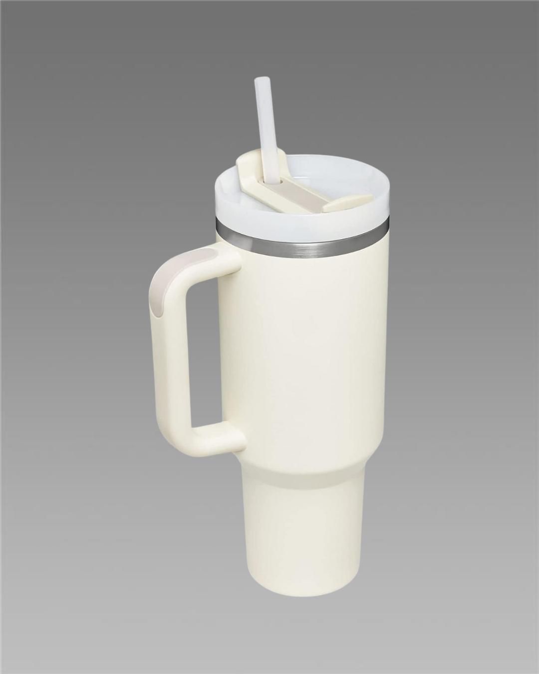 Stainless Steel Tumbler with Lid & Straw – Vacuum Insulated Cup for Water, Tea, or Coffee