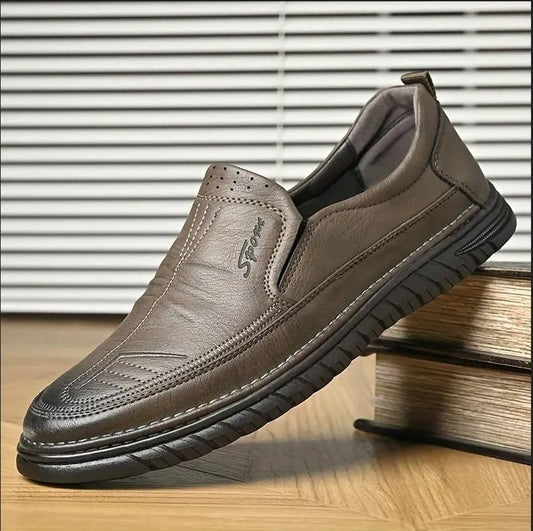 Men’s Brown Formal Slip-On Shoes
