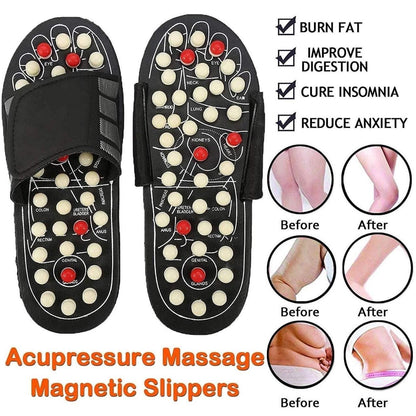 Acupressure & Magnetic Therapy Slippers for Men & Women – Foot Massager for Pain Relief & Blood Circulation