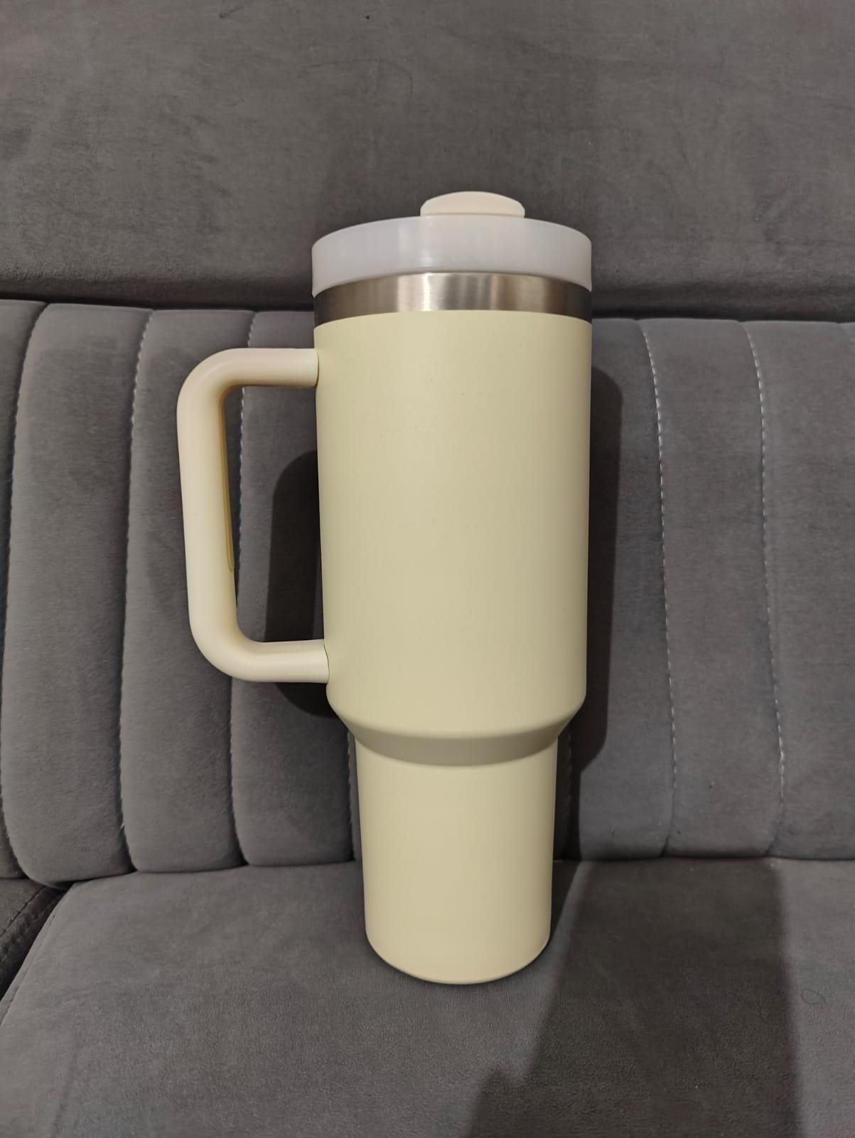 Stainless Steel Tumbler with Lid & Straw – Vacuum Insulated Cup for Water, Tea, or Coffee