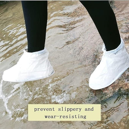 Reusable Waterproof PVC Shoe Covers – Easy-to-Wear & Portable (All Sizes)