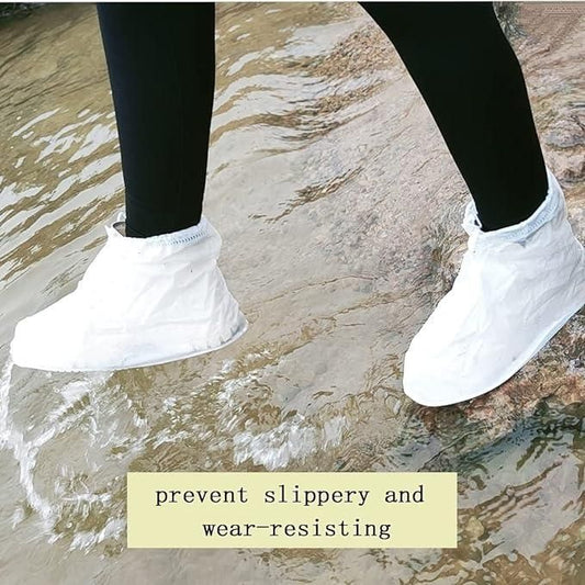 Reusable Waterproof PVC Shoe Covers – Easy-to-Wear & Portable (All Sizes)